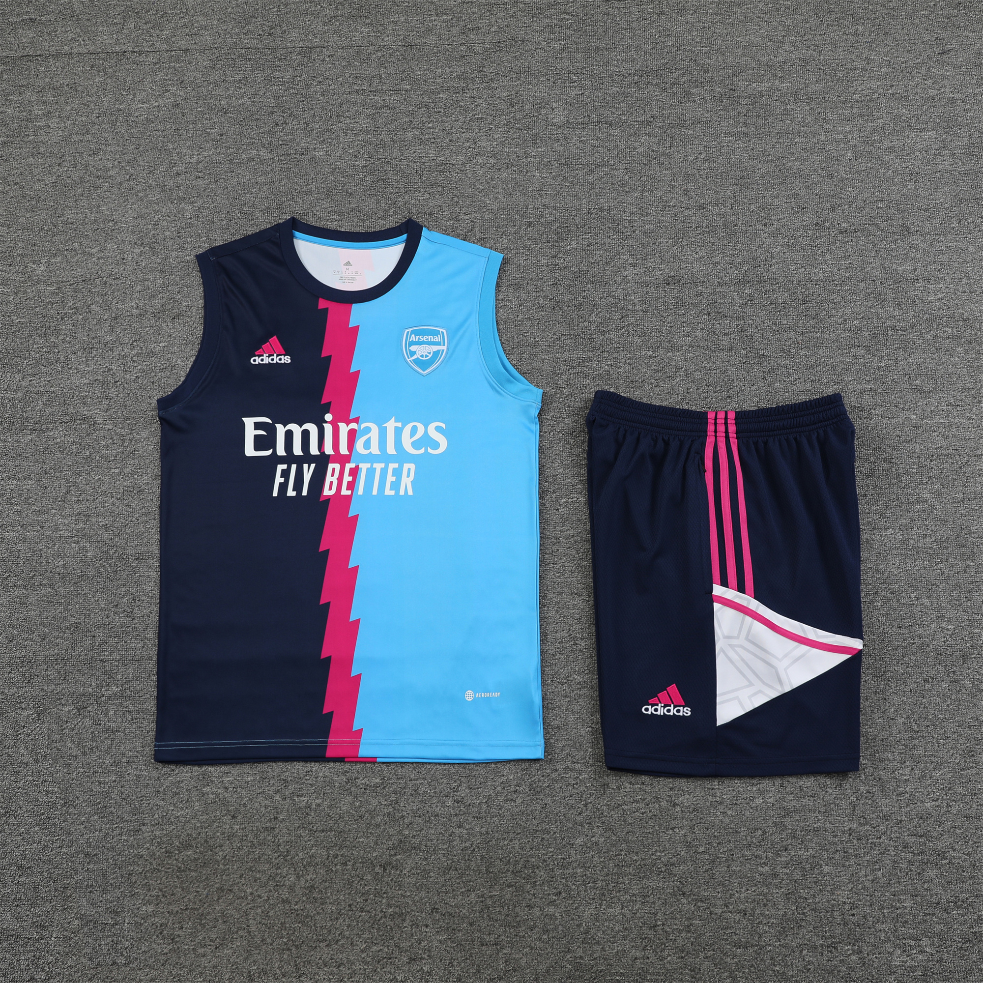 Arsenal 23-24 Player Vest Training Set Navy Blue